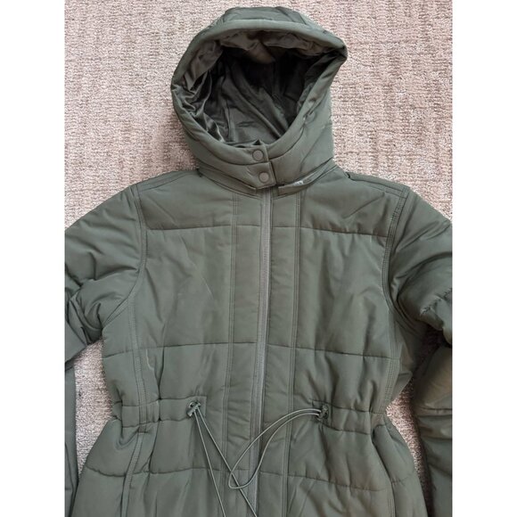 Travis Mathew Mont Blanc Puffer Jacket Quilted Hooded Grape Leaf Green S MINT - Picture 6 of 15